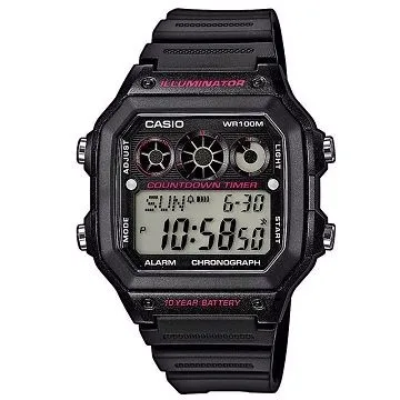 CASIO 10年電力數位腕錶 AE-1300WH-1A2 歷史價格詳細信息