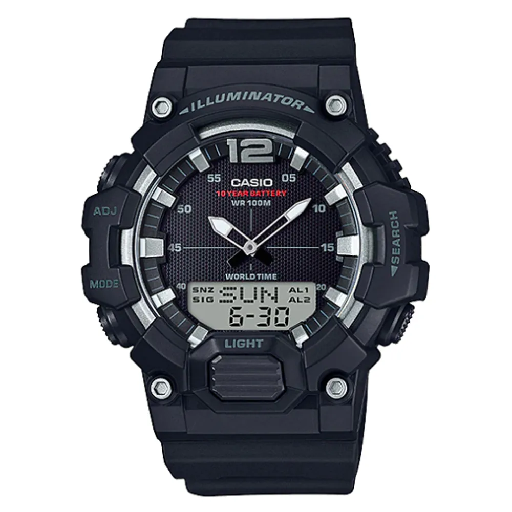 【CASIO 】十年電力指針數位雙顯運動錶-卡其綠(HDC-700-3A3) 歷史價格詳細信息