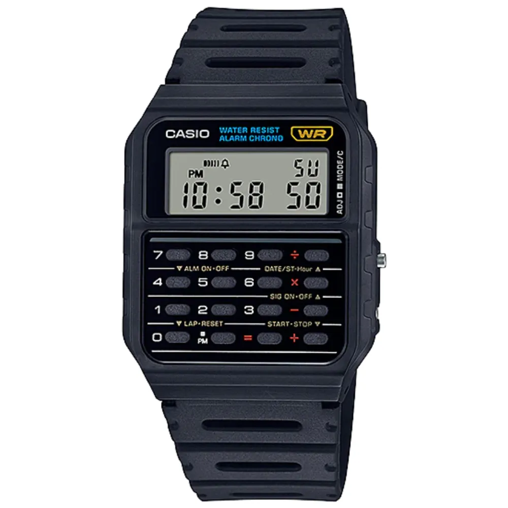 【CASIO】復古風造型計算機腕錶-(CA-53W-1) 歷史價格詳細信息