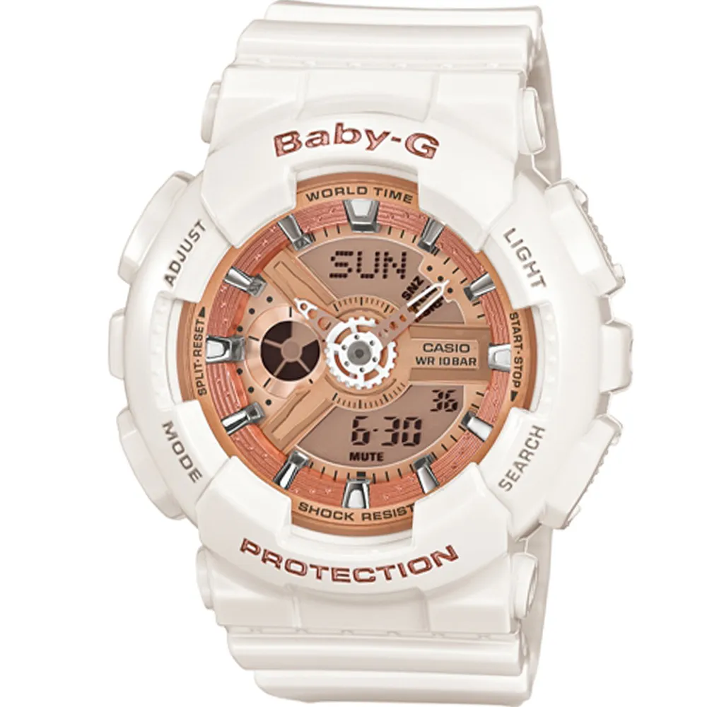 CASIO BABY-G 運動員閃電主題休閒錶(BGD-560TG-9)白X黃 歷史價格詳細信息
