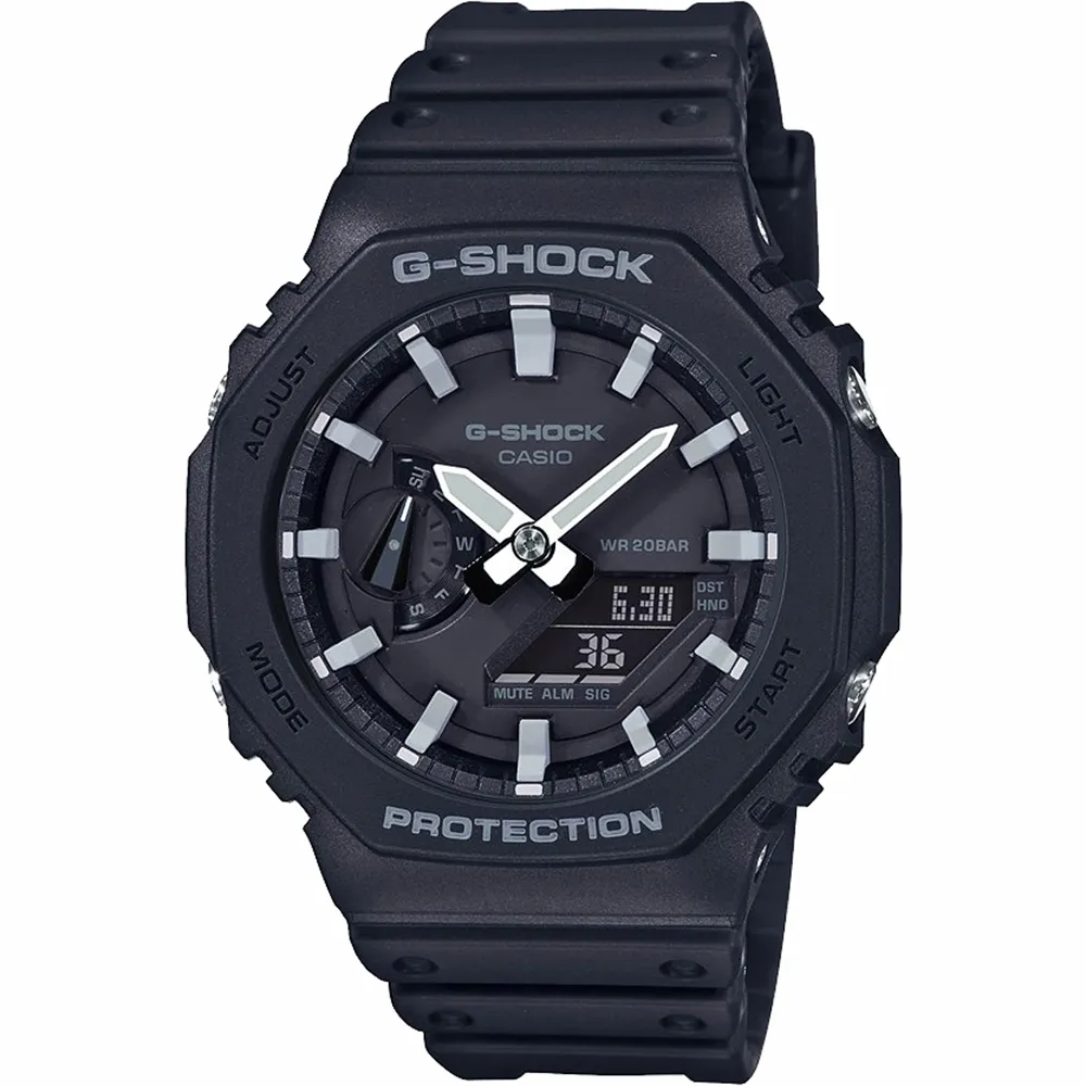 CASIO 卡西歐 G-SHOCK 農家橡樹 軍綠 八角雙顯電子錶 GM-2100B-3A 歷史價格詳細信息