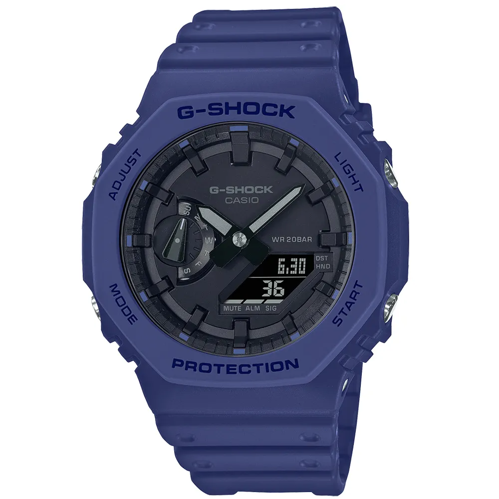 【CASIO 卡西歐】G-SHOCK 八角錶殼耐衝擊運動太陽能藍芽雙顯橡膠腕錶/綠(GA-B2100-3A) 歷史價格詳細信息