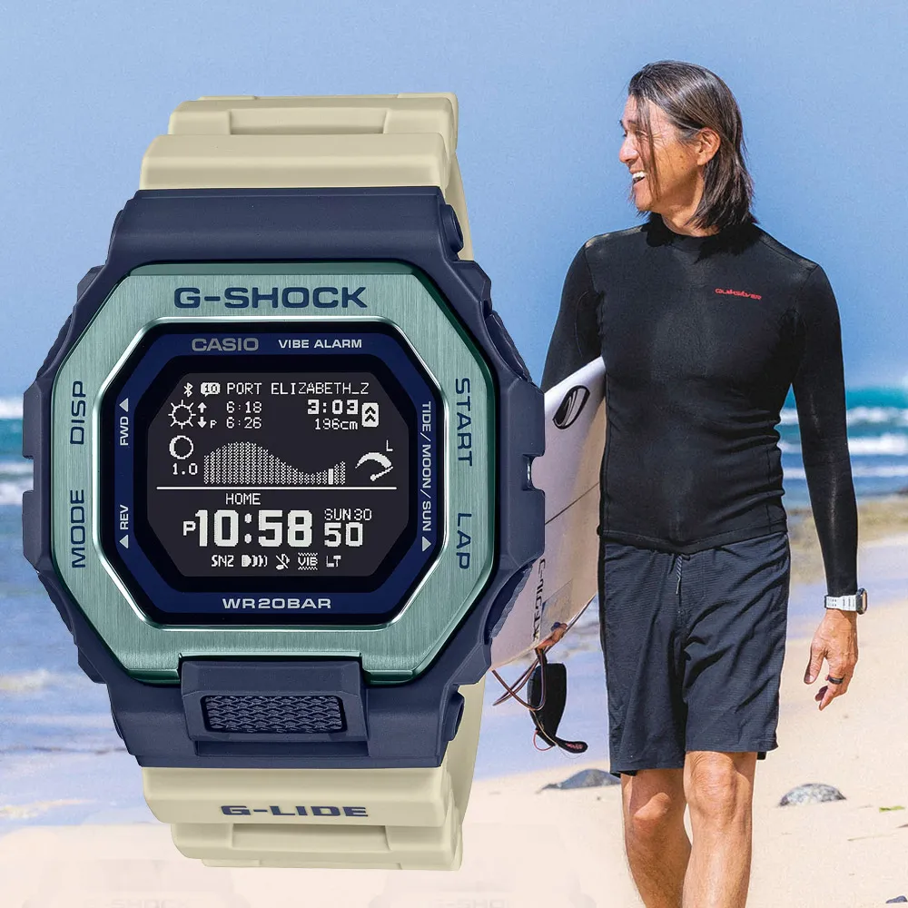 G-SHOCK CASIO 卡西歐衝浪專用潮汐6900系列多功能電子腕錶 型號： GLS-6900-2【神梭鐘錶】 歷史價格詳細信息