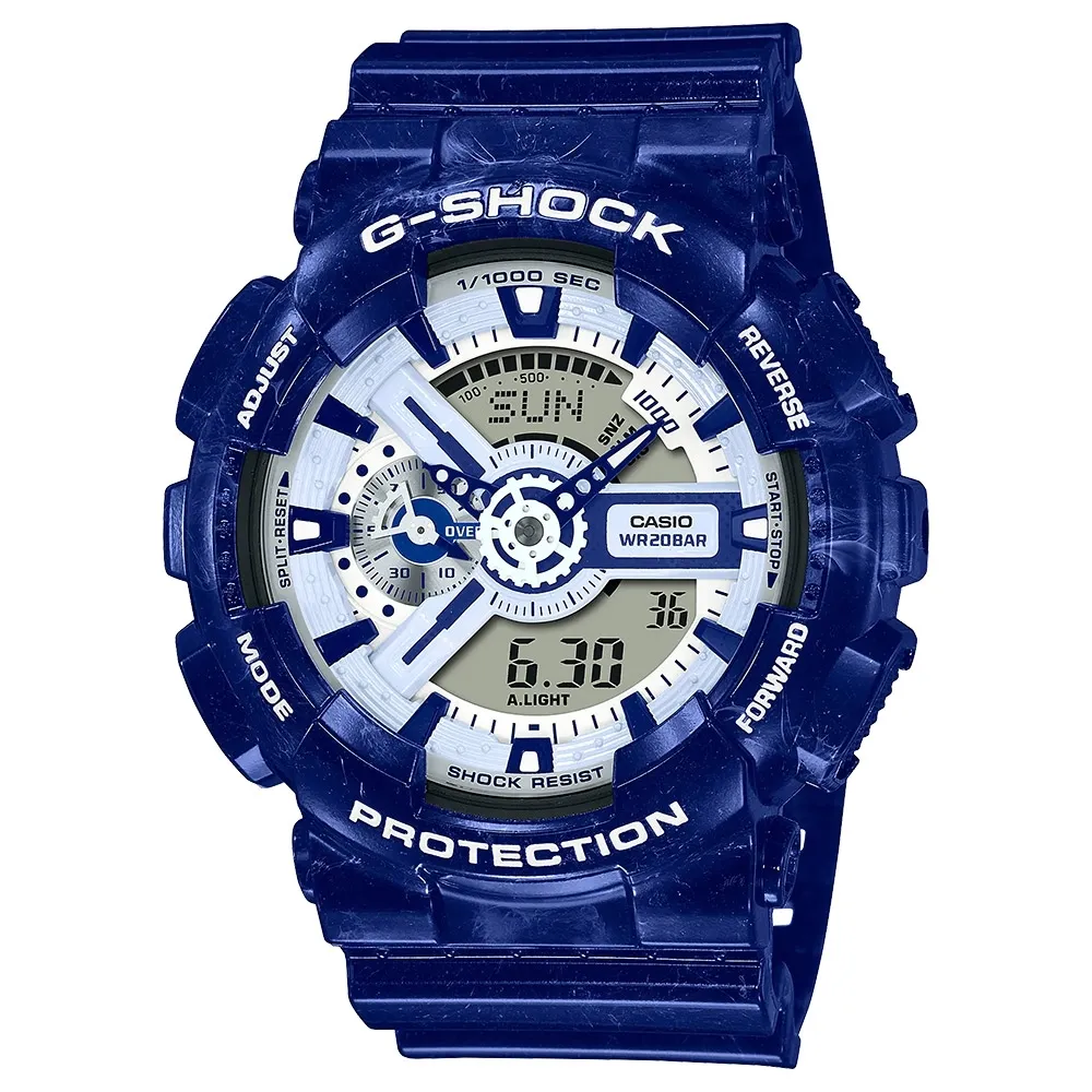 G-SHOCK / GA-110BWP-2A / 卡西歐 CASIO [官方直營] - 中國青花瓷精緻美 藍白設計 歷史價格詳細信息