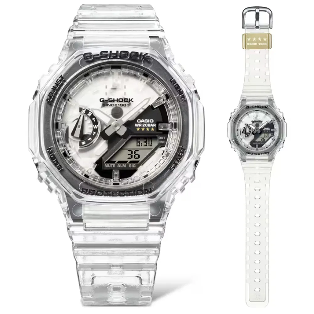 CASIO卡西歐 G-SHOCK 透明錶耐衝擊構造錶 GA-700SK-1A台灣公司貨 歷史價格詳細信息