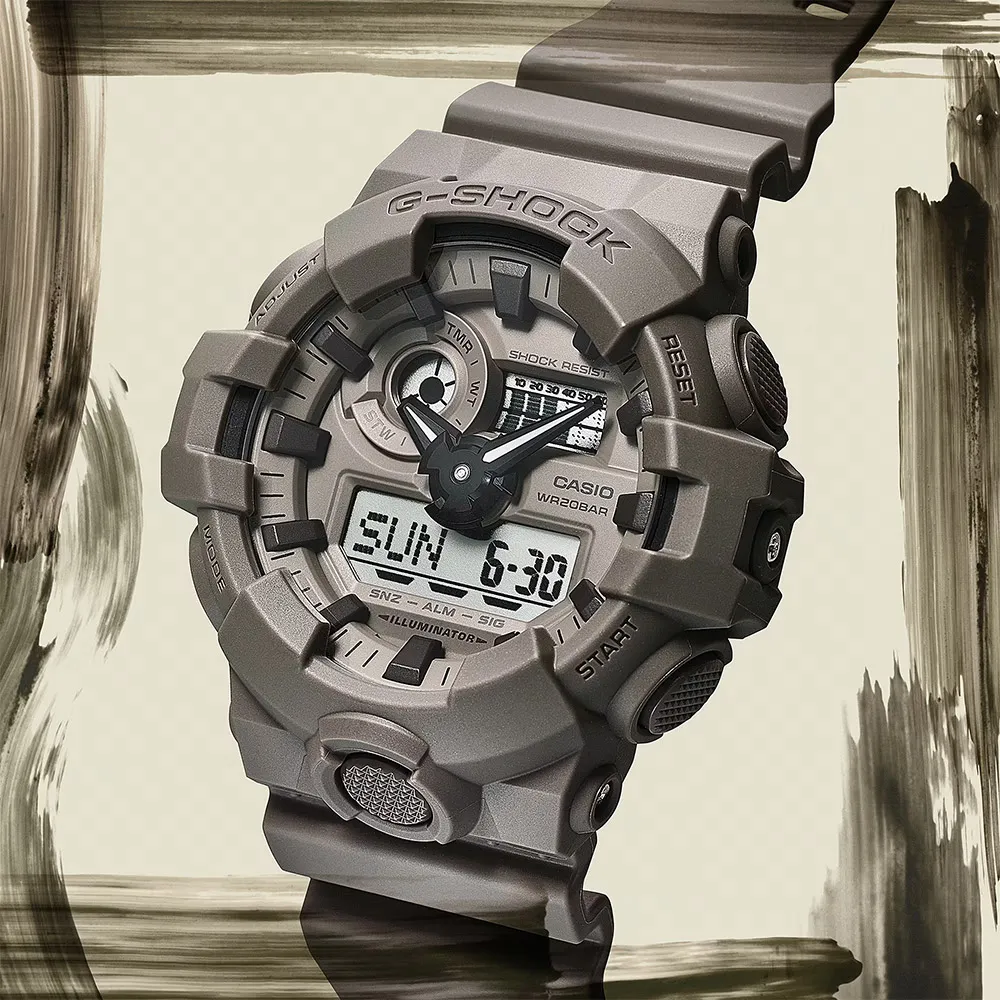 【CASIO 卡西歐】G-SHOCK 大地色系啞光金屬電子錶 DW-5700PT-5 歷史價格詳細信息