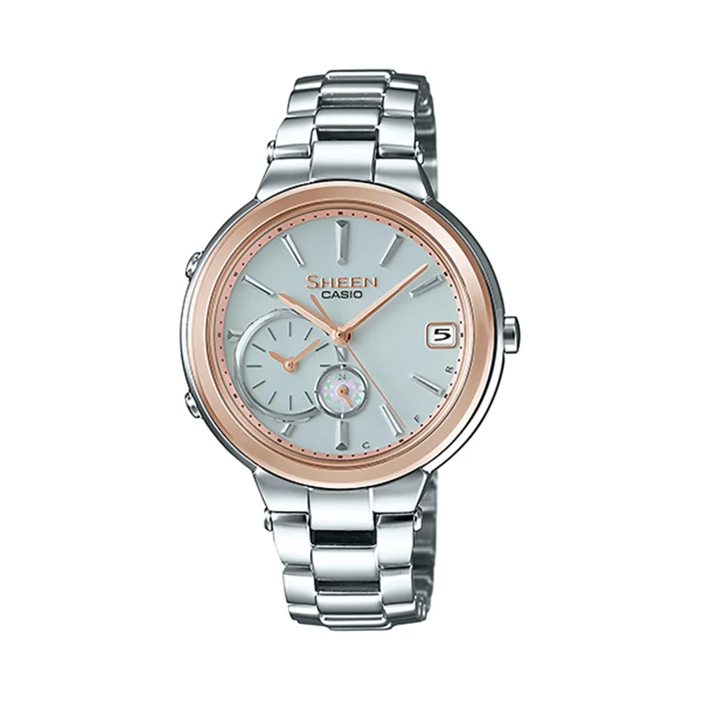 【CASIO】卡西歐 SHEEN 時尚經典 女錶 SHE-3051PGL-7A 防水50米 台灣卡西歐保固一年 歷史價格詳細信息