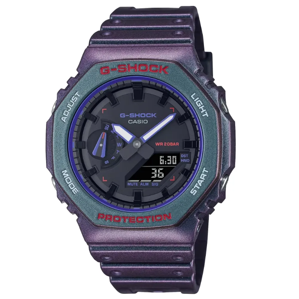 CASIO G-SHOCK 炫彩賽車風雙顯運動錶(膠帶-綠底黑框) 歷史價格詳細信息
