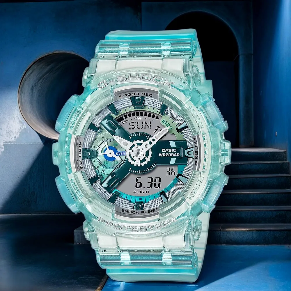 【CASIO】卡西歐 G-SHOCK系列 半透明果凍感電子錶 (藍_DW-6900LS-2) 歷史價格詳細信息