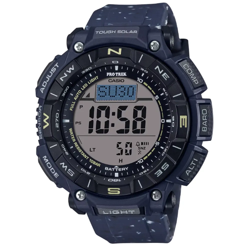 CASIO PRO TREK 搭載3大感應器藍色主題專家戶外運動登山錶-PRG-650YL-2 歷史價格詳細信息