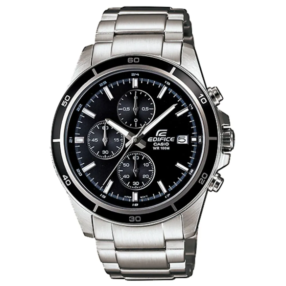 【CASIO】 EDIFICE 經典款簡約計時日曆腕錶  EFV-140D-2A 藍面 台灣卡西歐保固一年 歷史價格詳細信息