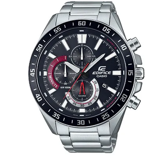【CASIO】EDIFICE 大膽跳色漸層混搭設計-湛藍x黑(EFV-600D-2A) 歷史價格詳細信息