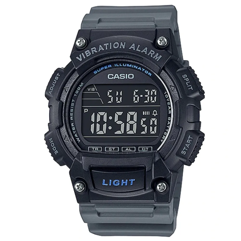 CASIO經典電子錶W-96H系列，搭配容易判讀的液晶數字顯示 W-96H-9A (96 H 800H ) 學生錶當兵 歷史價格詳細信息