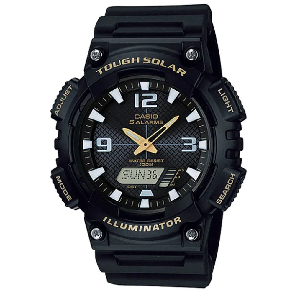 【CASIO 】太陽動能雙顯數位雙顯錶-黑面白針 歷史價格詳細信息