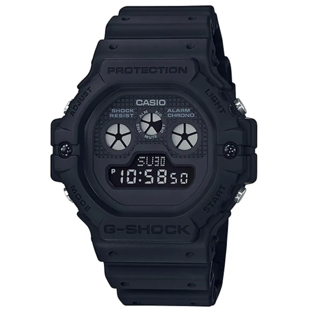 【CASIO】G-SHOCK 三眼設計 EL冷光照明防水200米耐衝擊構造 DW-5900DN-1 台灣卡西歐保固一年 歷史價格詳細信息