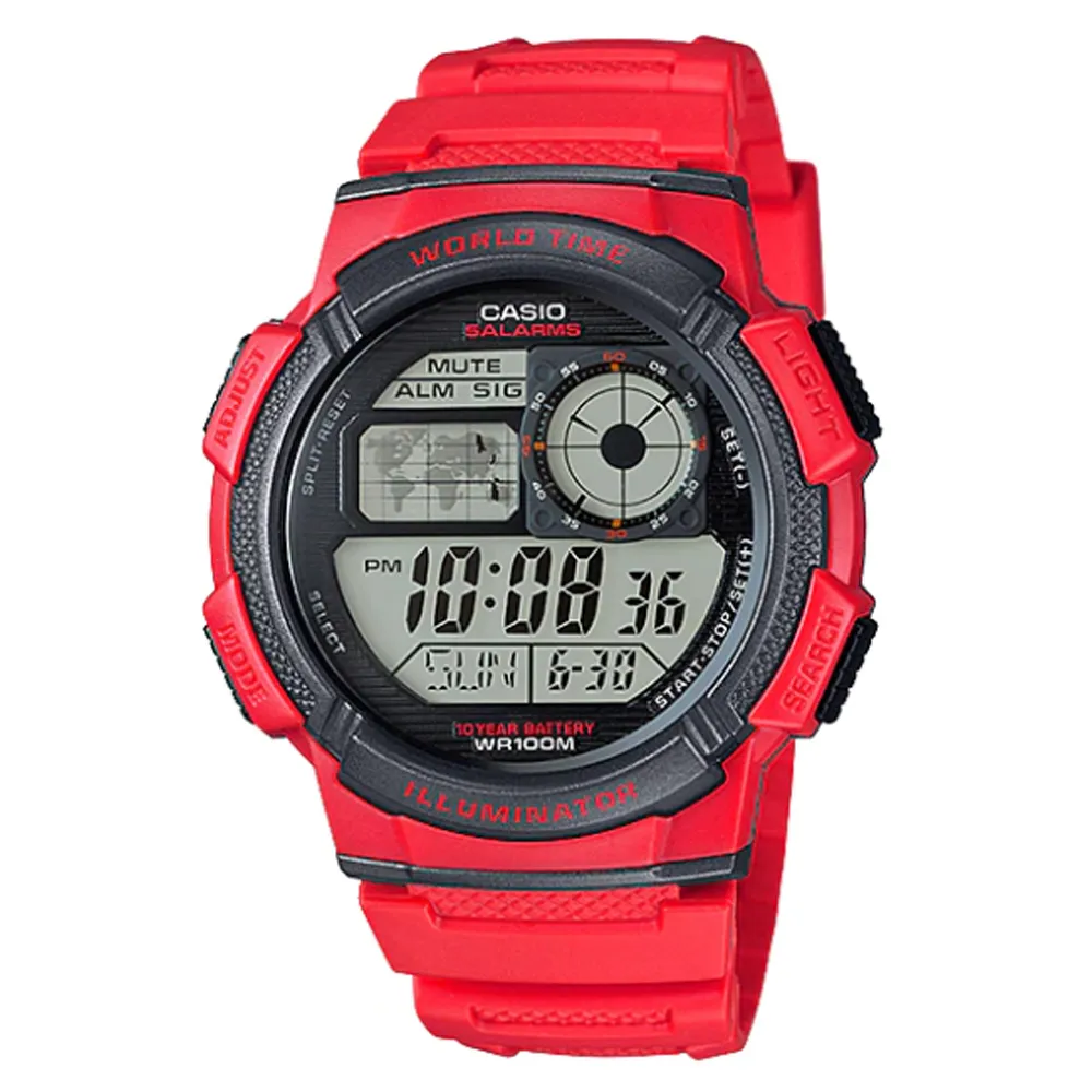 CASIO 10年電力運動數位潮流腕錶AE-1000W-4B 歷史價格詳細信息