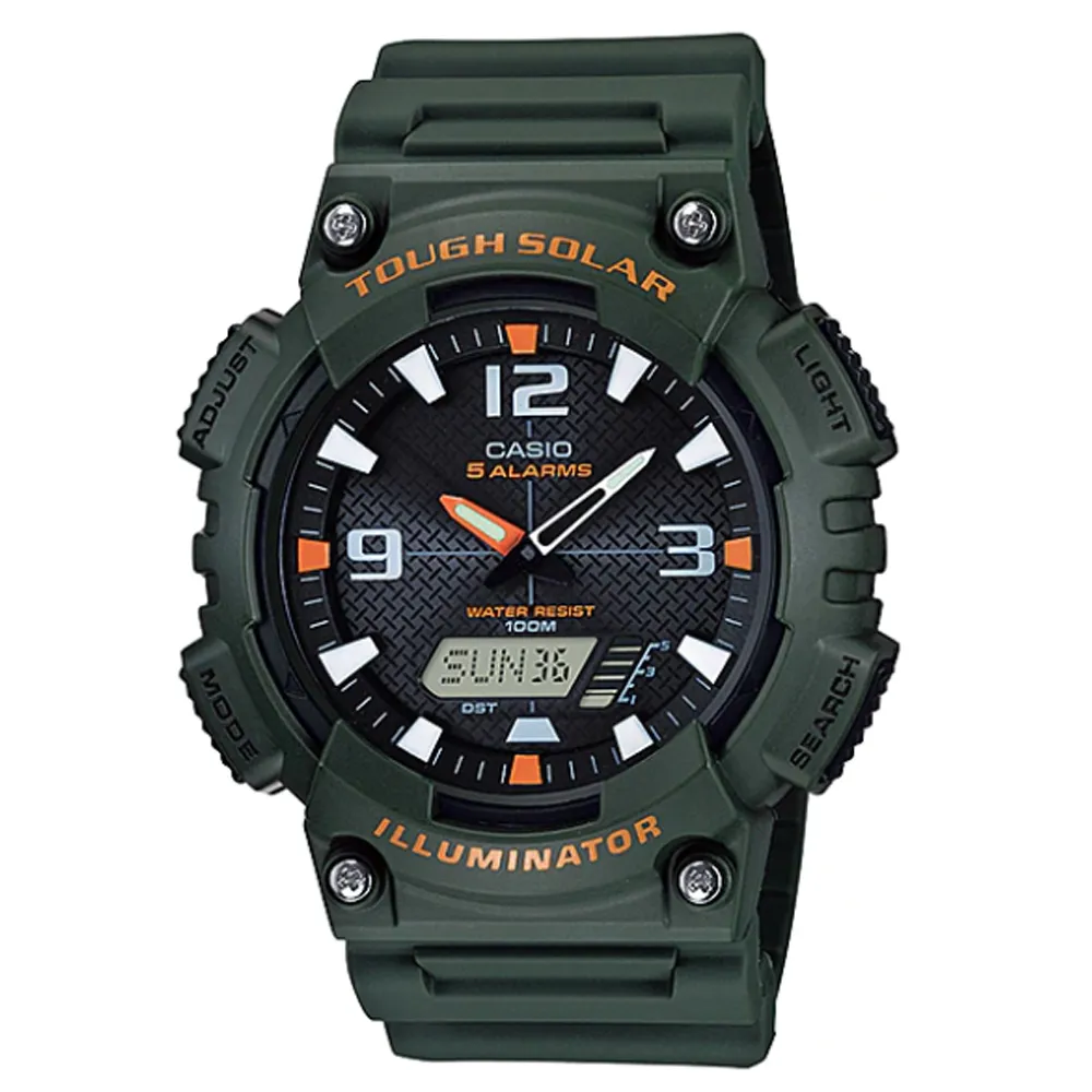 【CASIO 】太陽動能雙顯數位雙顯錶-黑面白針 歷史價格詳細信息