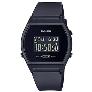 CASIO / LW-204-1A /卡西歐 酒桶型 復古時尚 電子液晶 橡膠手錶 黑x古銅金框 35mm 歷史價格詳細信息