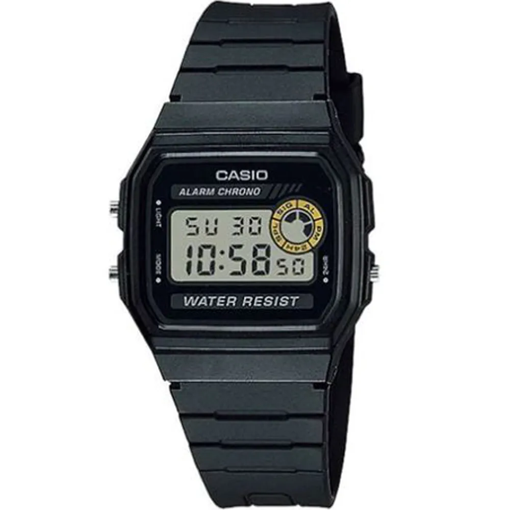 CASIO  經典運動電子錶-黑X黃配色F-94WA-8 歷史價格詳細信息