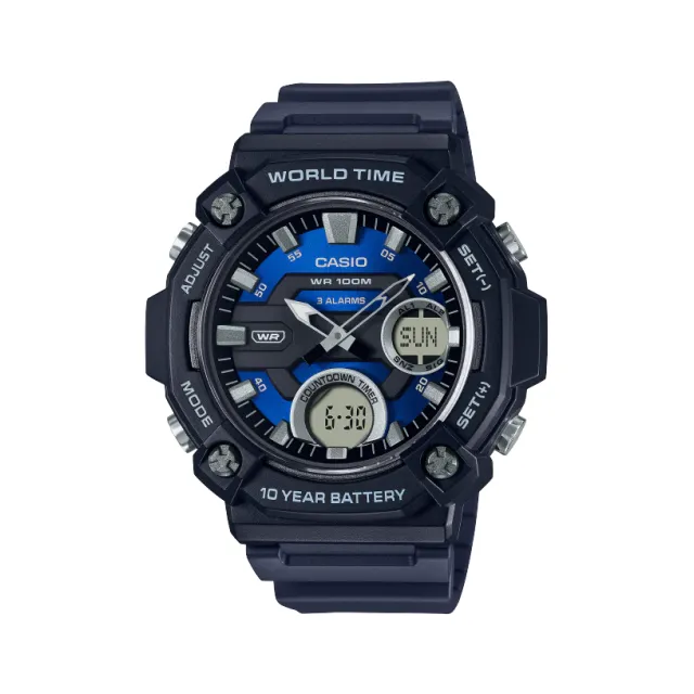 【CASIO】CASIO 卡西歐 10年電力 AEQ-110W-1B AEQ-110W 防水100米 台灣卡西歐保固一年 歷史價格詳細信息