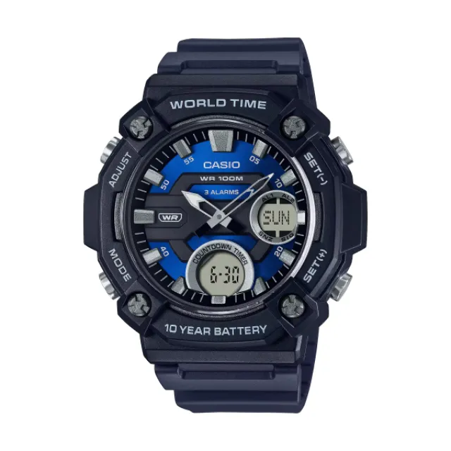 【CASIO】CASIO 卡西歐 10年電力 AEQ-110W-1B AEQ-110W 防水100米 台灣卡西歐保固一年 歷史價格詳細信息