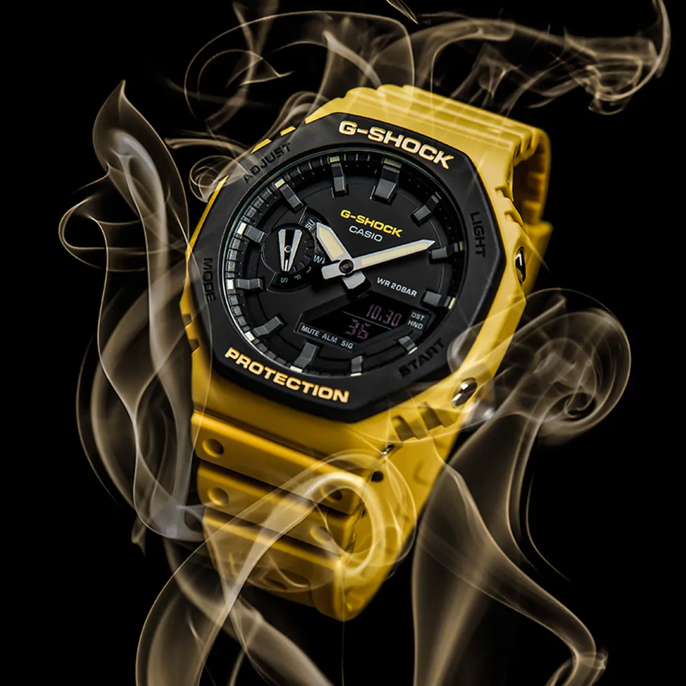 G-SHOCK CASIO / GA-2110SU-3A / 卡西歐 八角型 雙顯 防水200米 橡膠手錶 墨綠色 45mm 歷史價格詳細信息