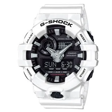 G-SHOCK 絕對強悍系列3D立體整點時刻搶眼視覺雙顯錶 GA-700-1B 歷史價格詳細信息