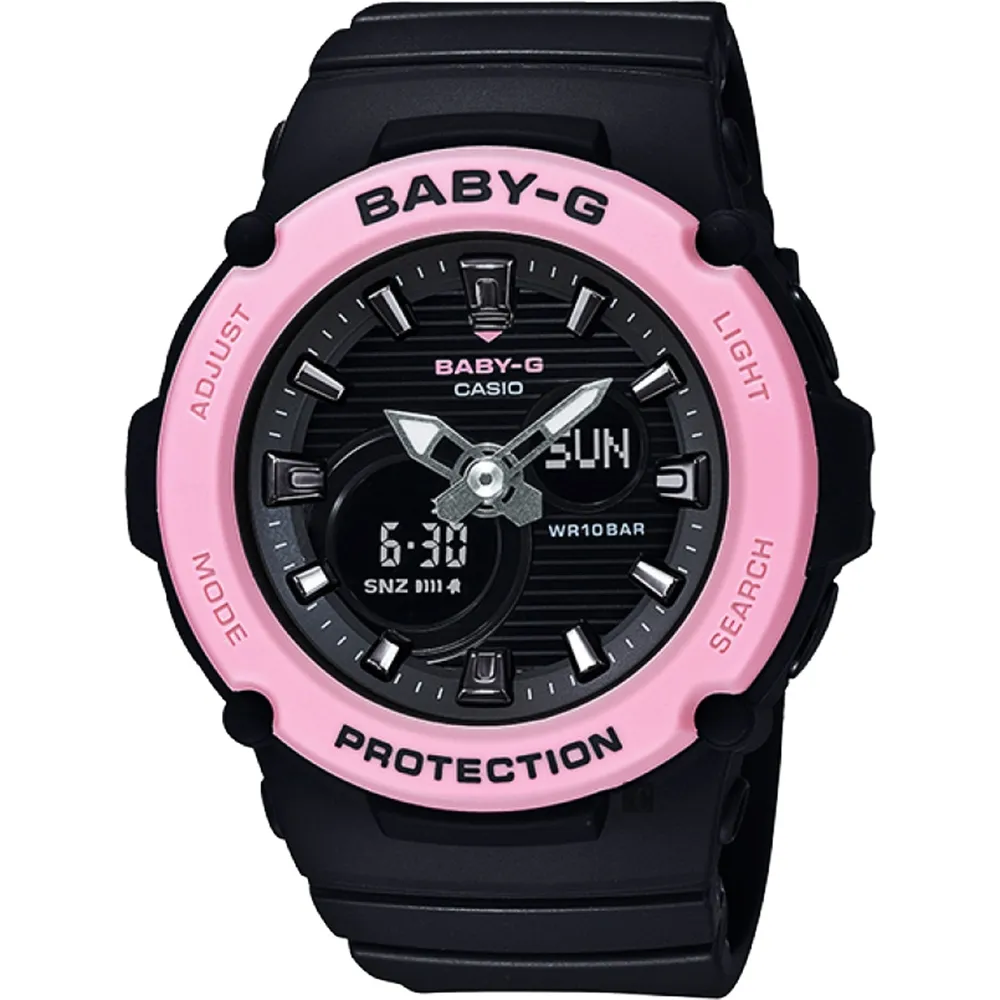 【CASIO】卡西歐 Baby-G 休閒金屬元素 BGA-280BA-7A 100米防水電子錶 雙顯運動錶 白/玫瑰金 歷史價格詳細信息