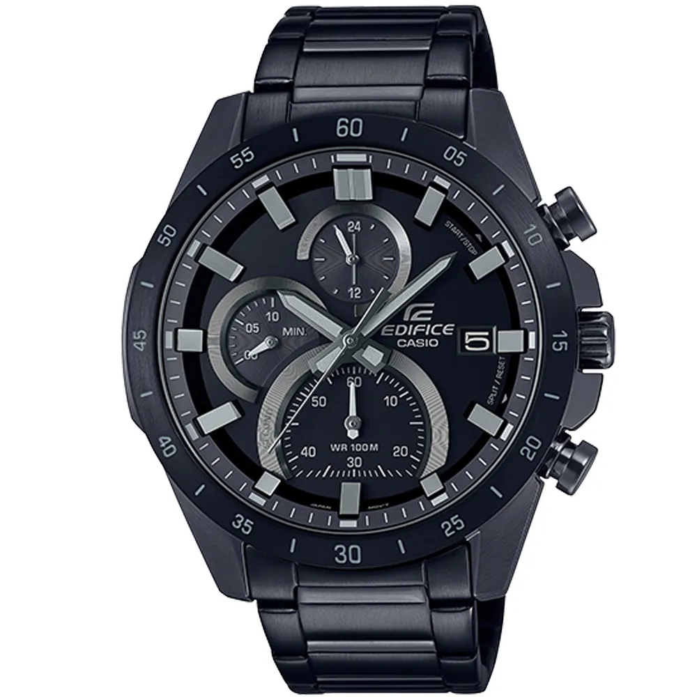 【CASIO】EDIFICE 粗曠大膽三眼三針日期顯示不鏽鋼錶-黑面(EFR-571MDC-1A) 價格比較,價格查詢,歷史價格詳細信息