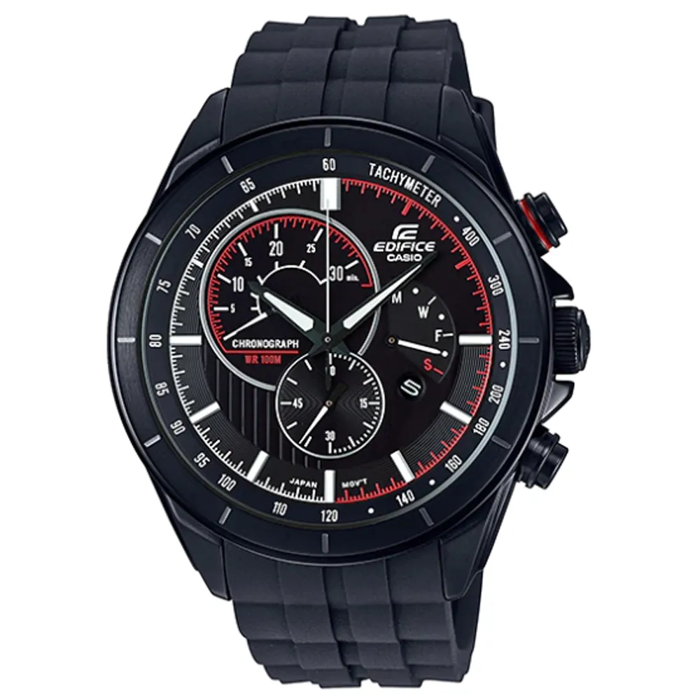 【CASIO】EDIFICE EFR-561PB-1A計時碼錶系列 Red BullF1賽車款/47mm/黑【第一鐘錶】 歷史價格詳細信息