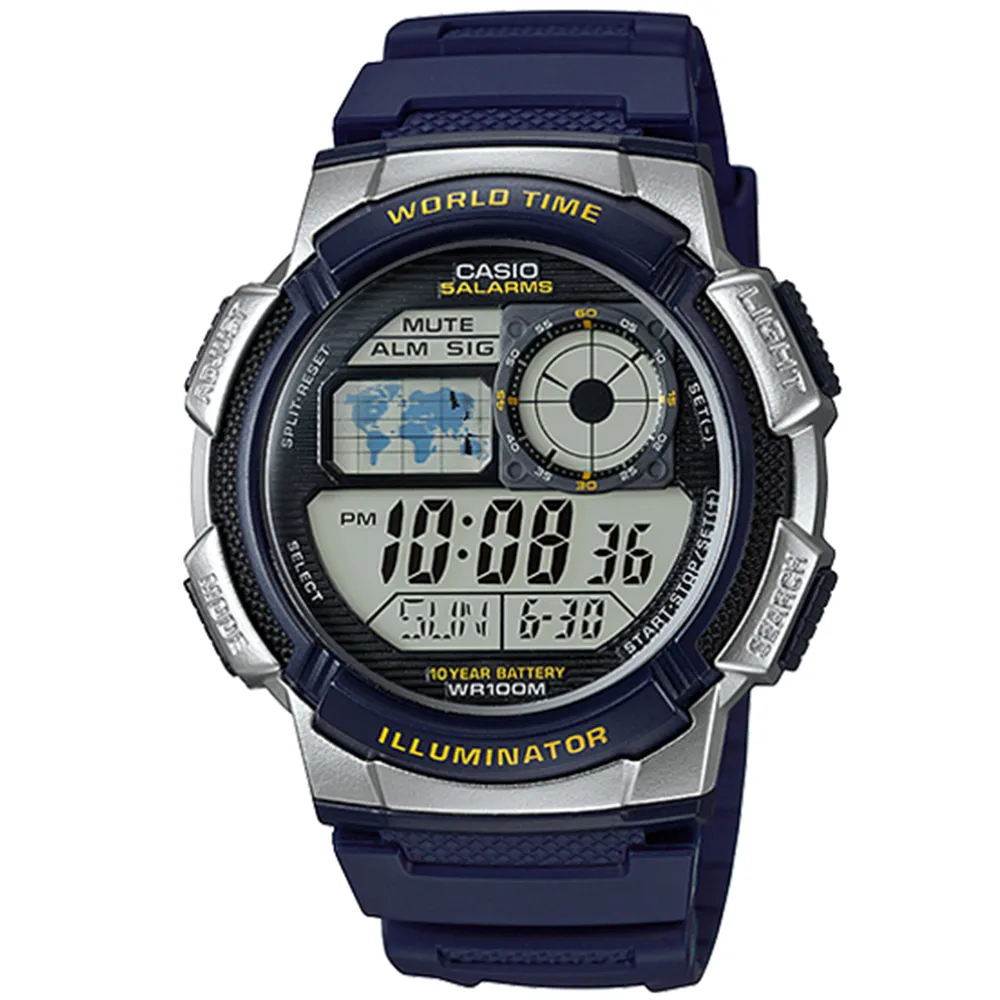 CASIO 10年電力運動數位潮流腕錶AE-1000W-4B 歷史價格詳細信息