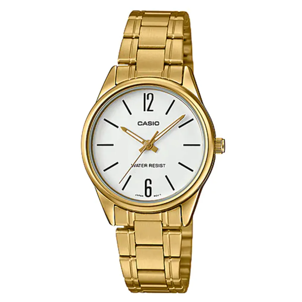 CASIO 精選都會時尚金淑女羅馬腕錶 LTP-V006G-9B 歷史價格詳細信息