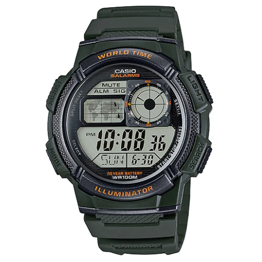 CASIO 10年電力運動數位潮流腕錶AE-1000W-4B 歷史價格詳細信息