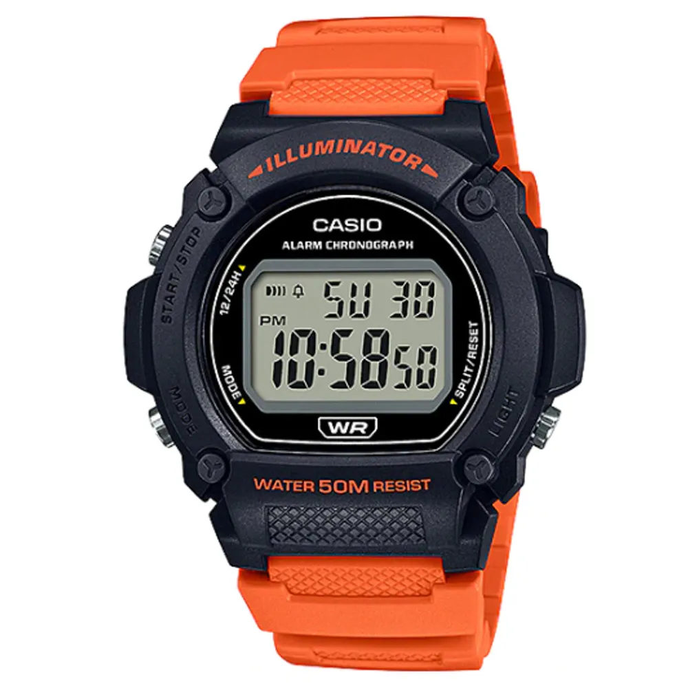 CASIO 沉穩色調圓型錶殼設計電子錶 (W-219H-8B)灰黑X黑面 歷史價格詳細信息