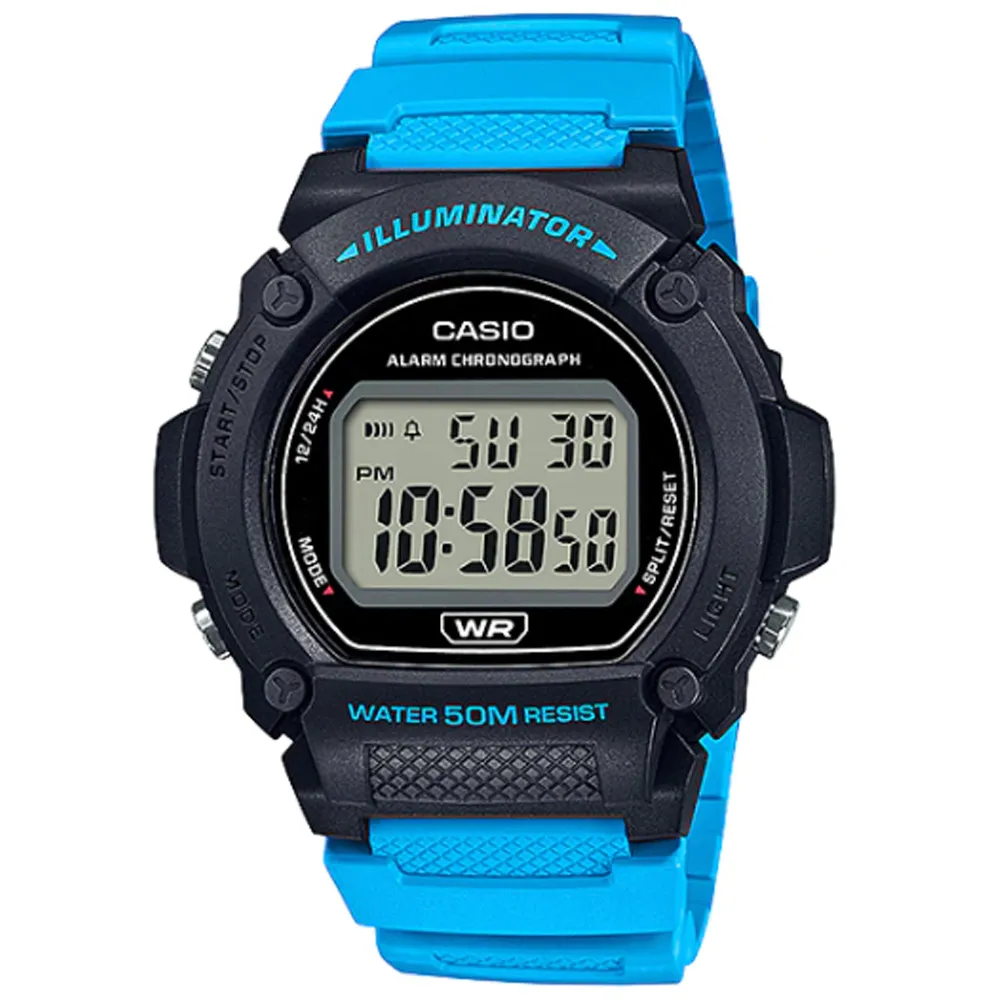 CASIO 沉穩色調圓型錶殼設計電子錶 (W-219H-8B)灰黑X黑面 歷史價格詳細信息