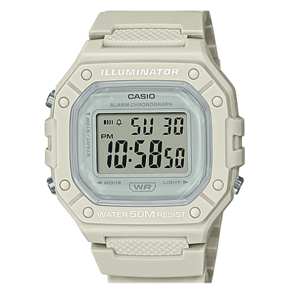 【CASIO 】大錶面清晰數位電子運動錶-2022新色上市-共四色(W-218HC系列) 歷史價格詳細信息