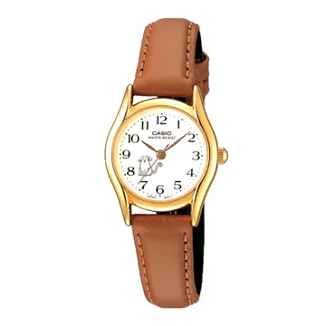 【CASIO】日系小鏡面典雅皮帶金框女錶-羅馬金面 (LTP-V004GL-9A)正版宏崑公司貨 歷史價格詳細信息