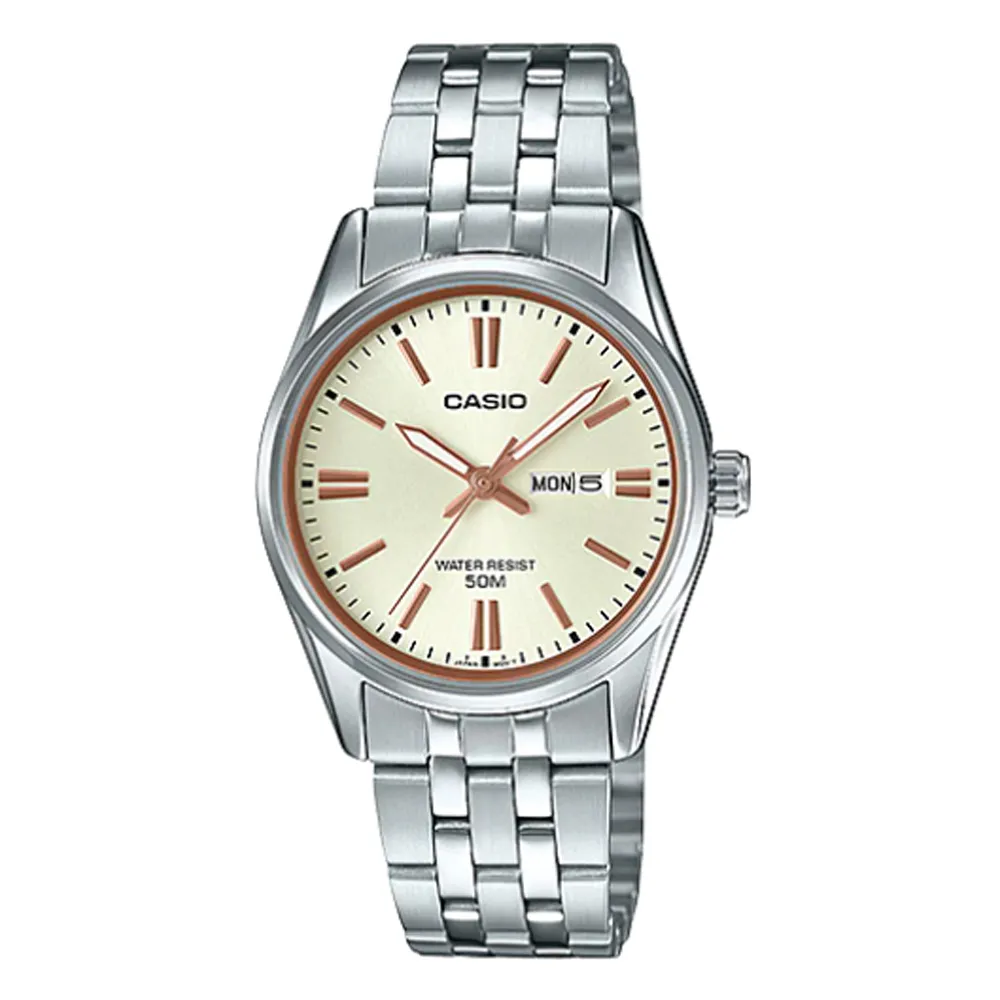 【CASIO 】都會白領淑女星期設計不鏽鋼腕錶-黑(LTP-1335D-1A2) 歷史價格詳細信息