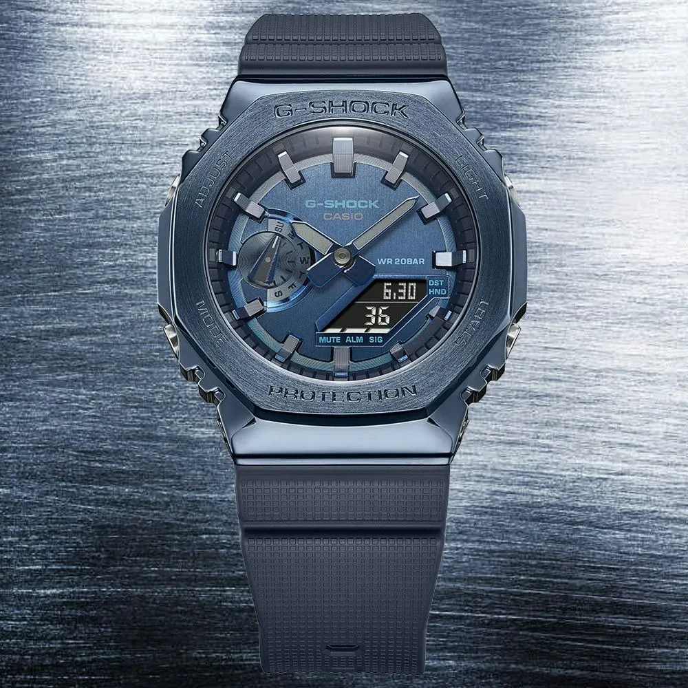 CASIO G-SHOCK 金屬時尚農家橡樹計時錶/綠/GM-2100B-3A 歷史價格詳細信息