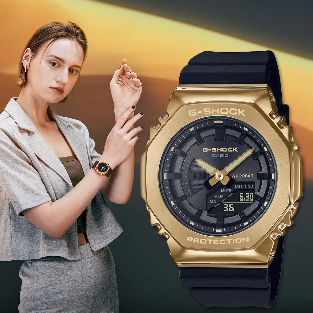 CASIO G-SHOCK 金屬時尚農家橡樹計時錶/綠/GM-2100B-3A 歷史價格詳細信息