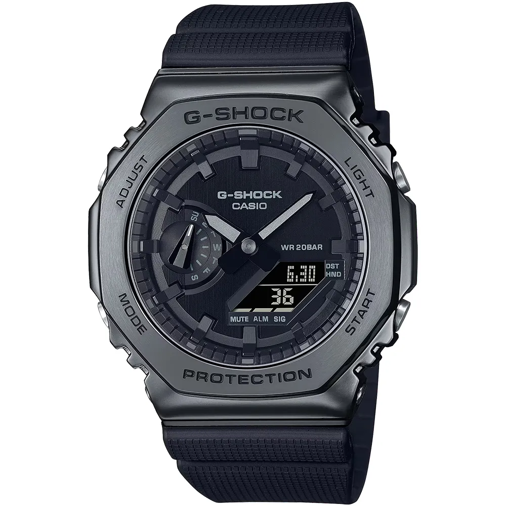 CASIO G-SHOCK 金屬時尚農家橡樹計時錶/綠/GM-2100B-3A 歷史價格詳細信息