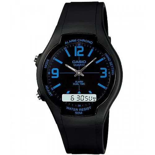 【CASIO】經典雙顯錶-黑X金(AW-49H-1B)正版宏崑公司貨 歷史價格詳細信息