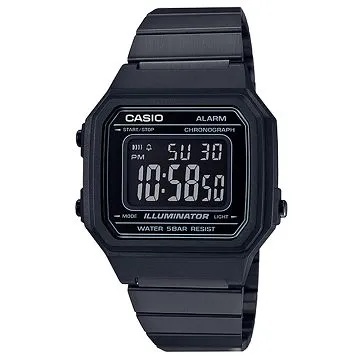 【CASIO】時尚復古文青風大型數字不鏽鋼錶-黑(B-650WB-1B) 價格比較,價格查詢,歷史價格詳細信息