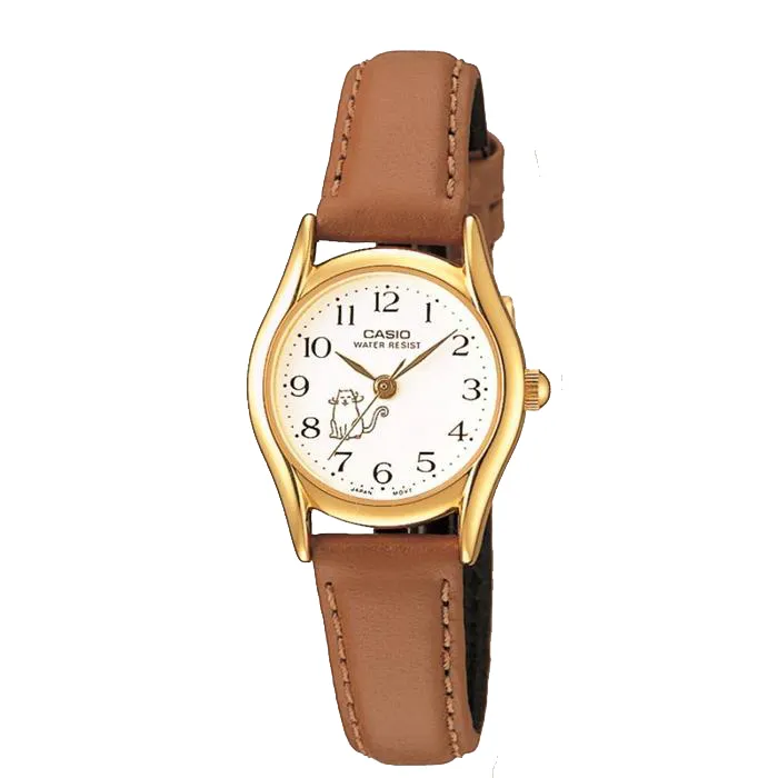 【CASIO】日系小鏡面典雅皮帶金框女錶-羅馬金面 (LTP-V004GL-9A)正版宏崑公司貨 歷史價格詳細信息