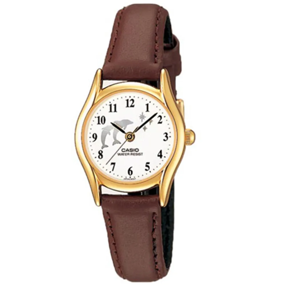 【CASIO】日系小鏡面典雅皮帶金框女錶-羅馬金面 (LTP-V004GL-9A)正版宏崑公司貨 歷史價格詳細信息
