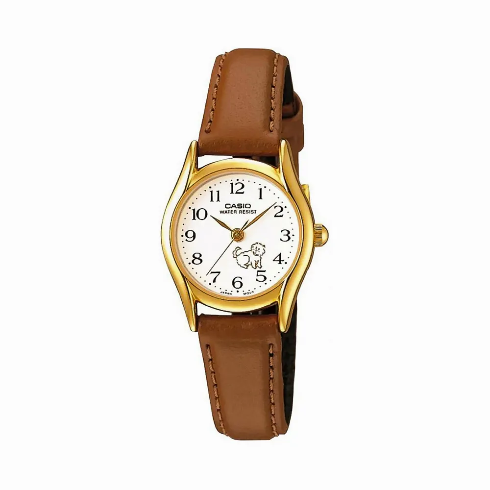 【CASIO】日系小鏡面典雅皮帶金框女錶-羅馬金面 (LTP-V004GL-9A)正版宏崑公司貨 歷史價格詳細信息