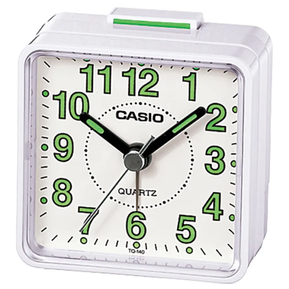 【CASIO 】桌上型指針鬧鐘(白面銀殼)TQ-141-8D 歷史價格詳細信息
