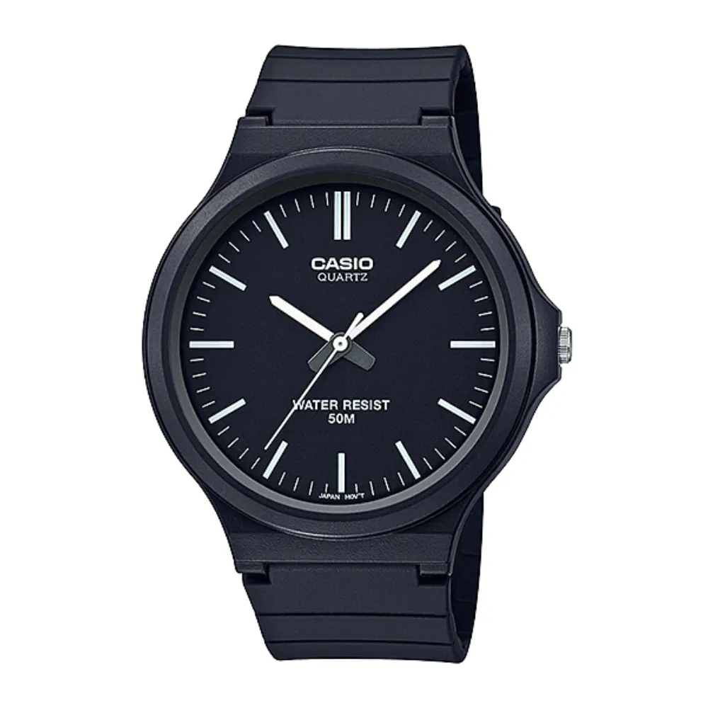 【CASIO】 簡約指針式撞色錶盤設計-黑面橘數字 (MW-240-4B) 歷史價格詳細信息