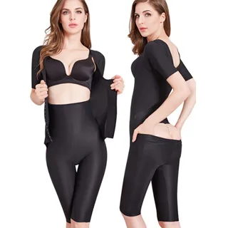 狐狸姬，塑身衣排扣五分褲褲修飾後脫連身褲塑身褲(S-3XL) 歷史價格詳細信息