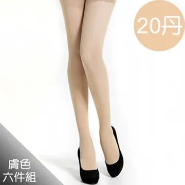 足下物語 20D透膚彈性美腿襪6雙組(黑色) 歷史價格詳細信息